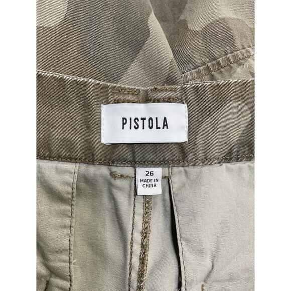 Pistola Denim 'Addie' Green Cotton Pants Size 26 - Picture 4 of 5